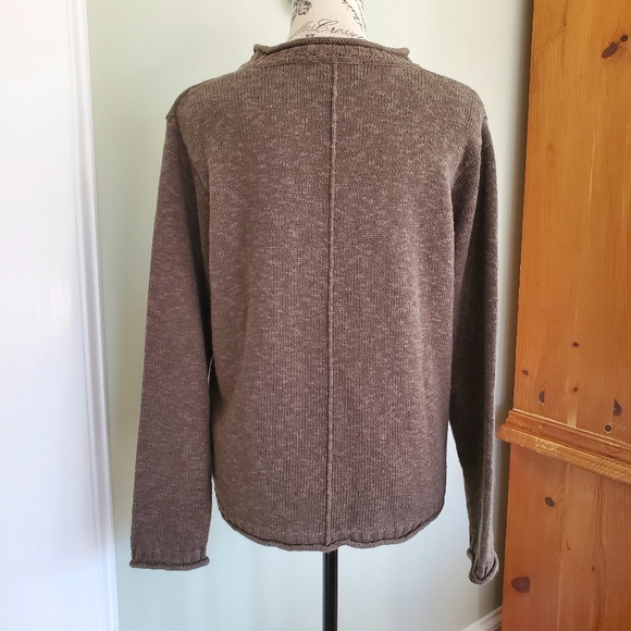 Vintage Linen Cotton Chunky Knit Sweater - Picture 8 of 14